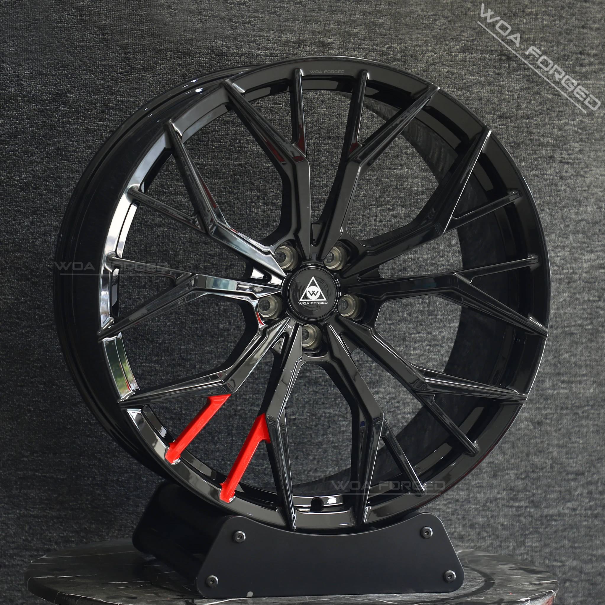 

Customized High-Performance bright black Forged Aluminium Sport Rims Multi-Spoke Car Alloy Wheels for 17 18 19 20 21 22 New