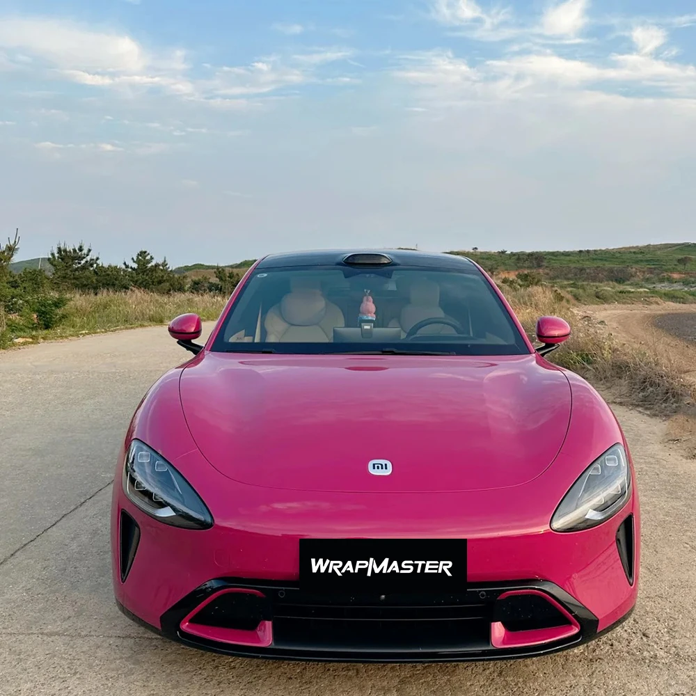 

Wrapmaster Легкая установка Глянцевая виниловая пленка ПЭТ Блестящая пурпурная автомобильная пленка Auto Wrappen Съемная автомобильная пленка
