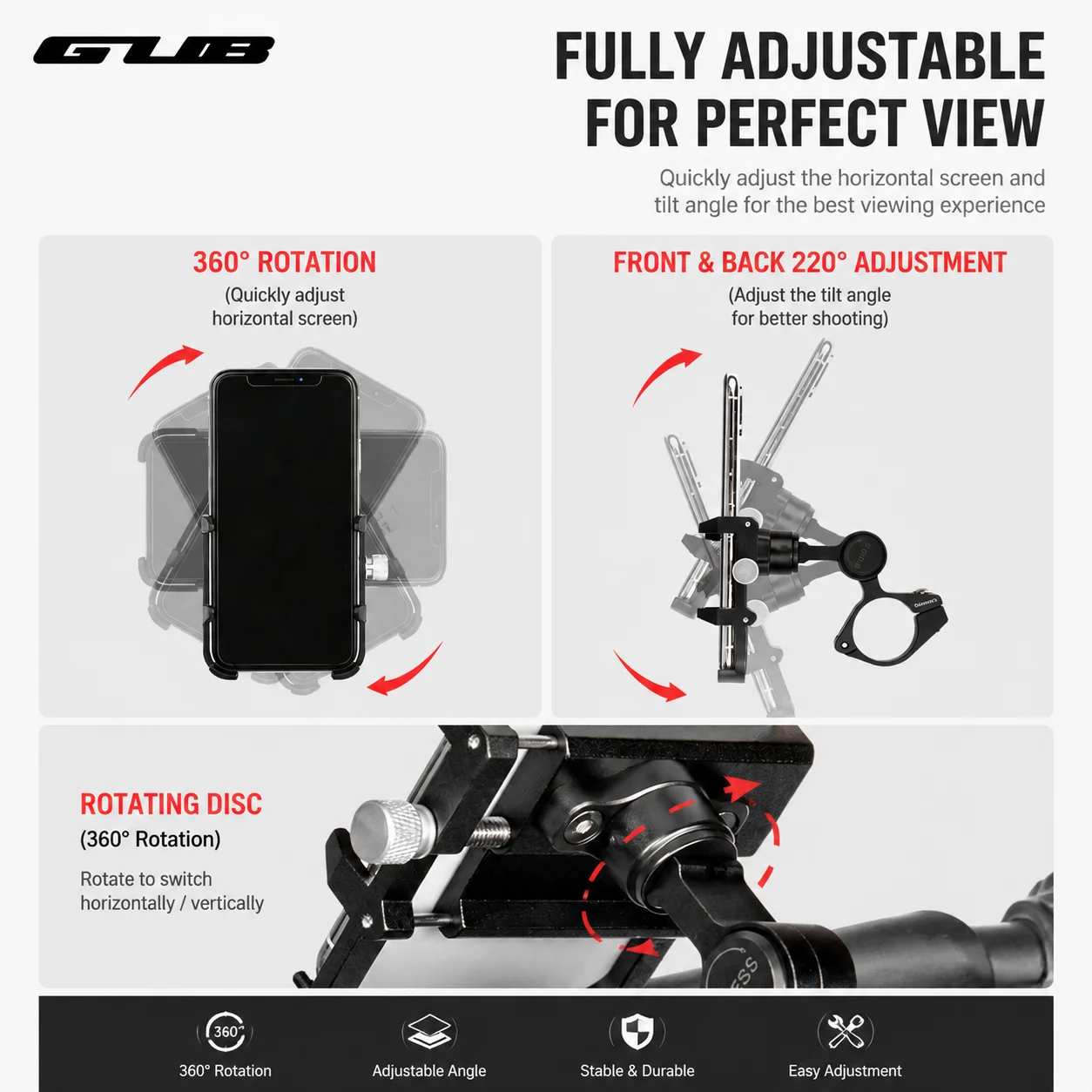 GUB PLUS 21 Bicycle Phone Hold - Phone Mount Handlebar review and price