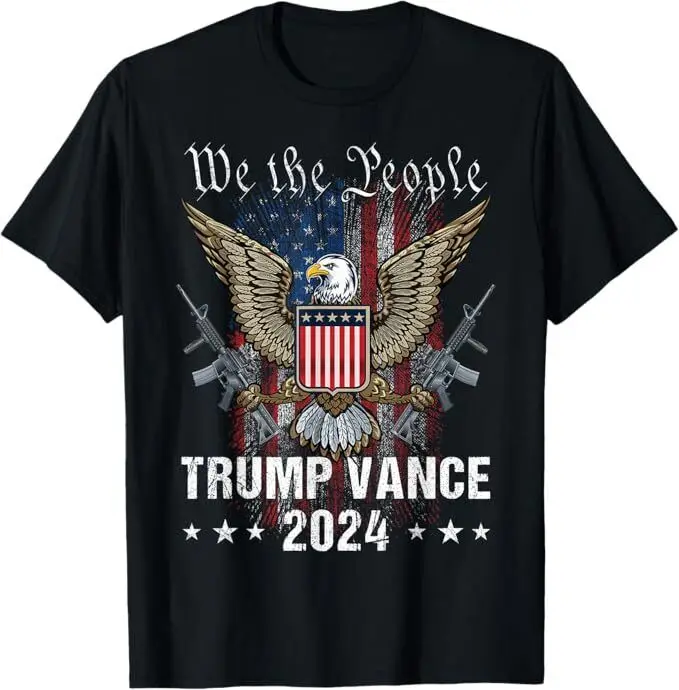 Trump Vance 2024 US Flag Vintage - Election President 2024 T-Shirt