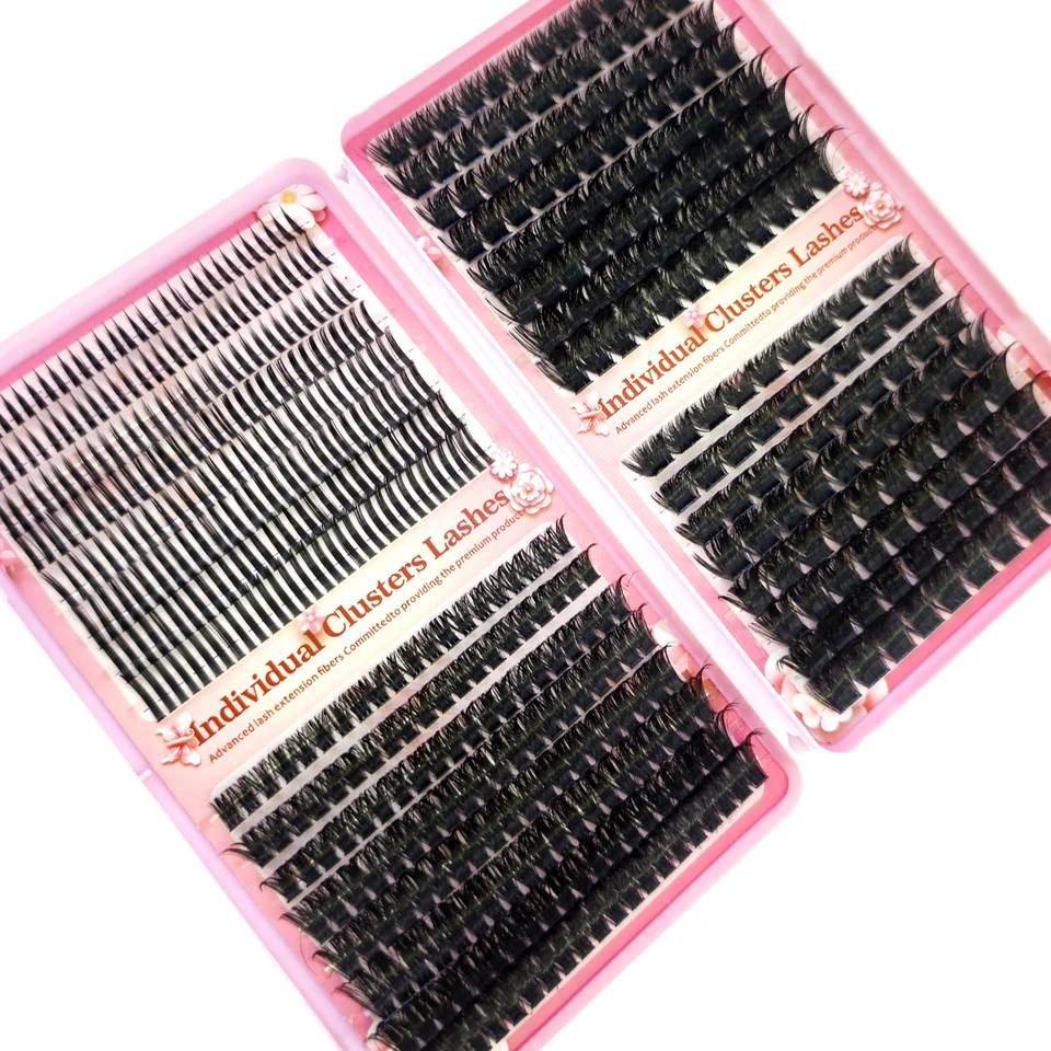 32 Filas de Racimos de Gran Capacidad para Extensión Profesional, Pestañas Naturales DIY 5