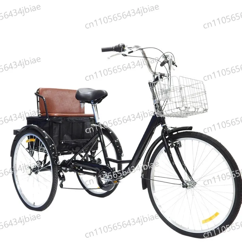 Pedal tricycle, with shopping cart, human tricycle