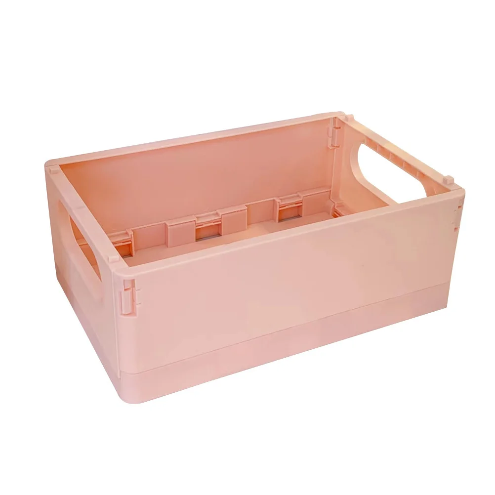 

Book Stationery Storage Box Foldable Desktop Organizer Multi-Function Plastic Basket Books Holder Household Sundries Container