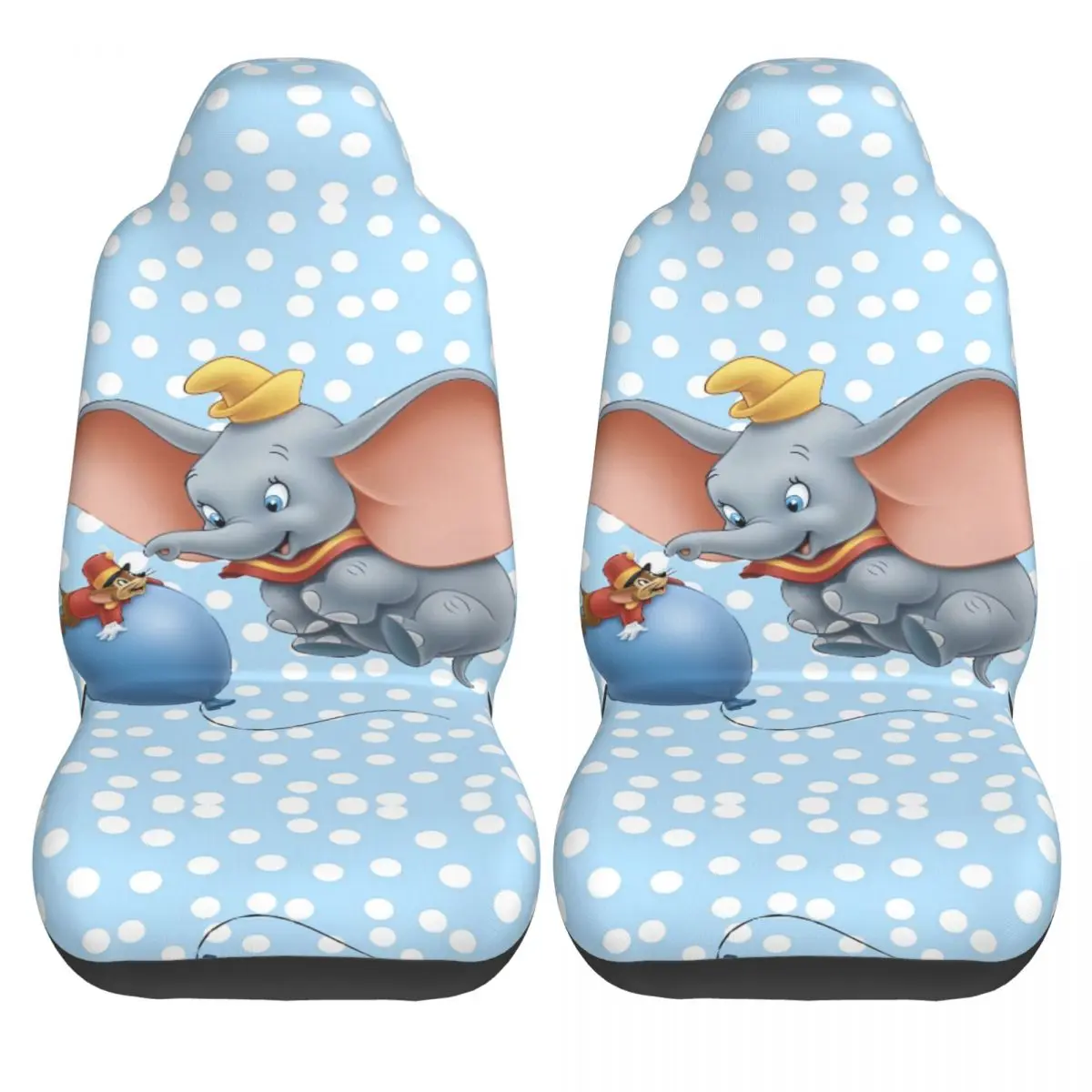 

Dumbo Car Seat Covers Polyester Safety Auto Seat Covers 2 Pcs Original Vehicle Cover