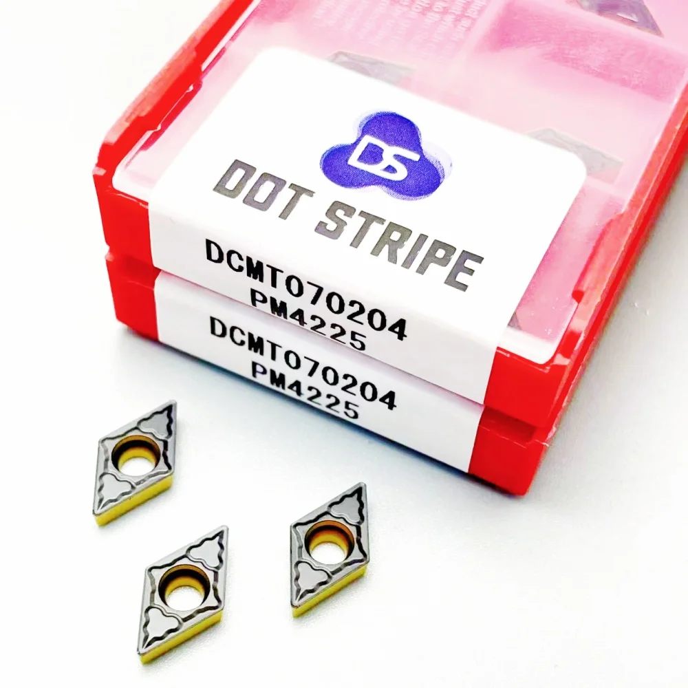 

DCMT070204 PM4225 Carbide Turning Inserts for Stainless Steel Alloy Steel High Precision CNC Lathe Tool DCMT 070204 PM 4225