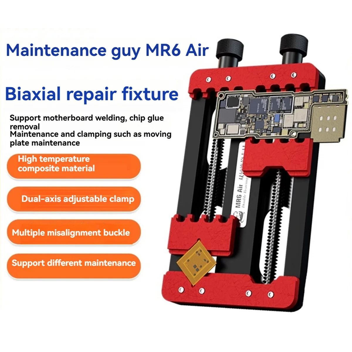 A14M MR6 Air Universal Doppel Lager Reparatur Vorrichtung Handy Motherboard Löten Wartung Spann Jig