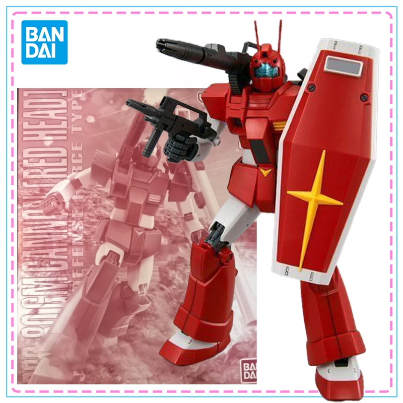 

Bandai MG 1/100 RGC-80 GM CANNON RED HEAD Action Figure Genuine Gundam Anime Full Action Assembly Figure Model Toy Gifts