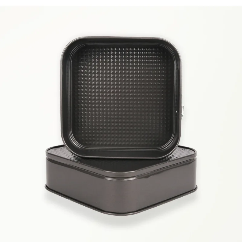 18-28 سنتيمتر للإزالة أسفل غير عصا المعادن خبز قالب Sqaure كعكة عموم مع قفل Divice خبز كعكة قوالب الخبز اكسسوارات #4