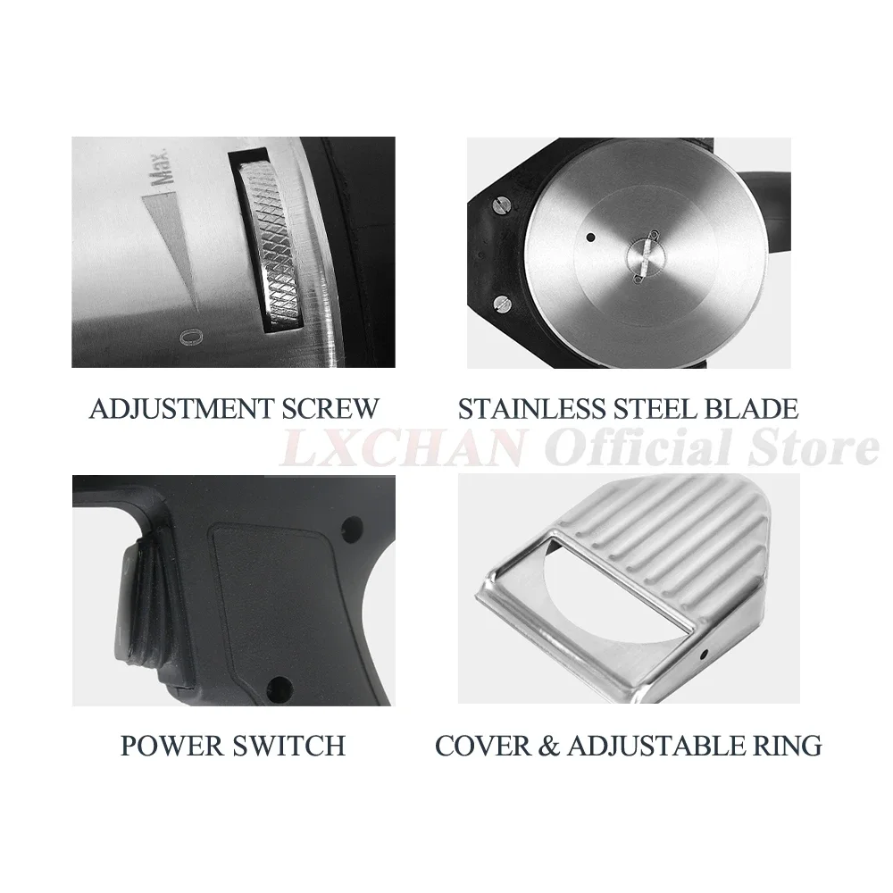 HomeWise 05 قطاعة كباب كهربائية ماكينة شوارما سكين دونر جيروس القاطع مع 2 شفرات أدوات المطبخ منتج أغذية 110 فولت/220 فولت