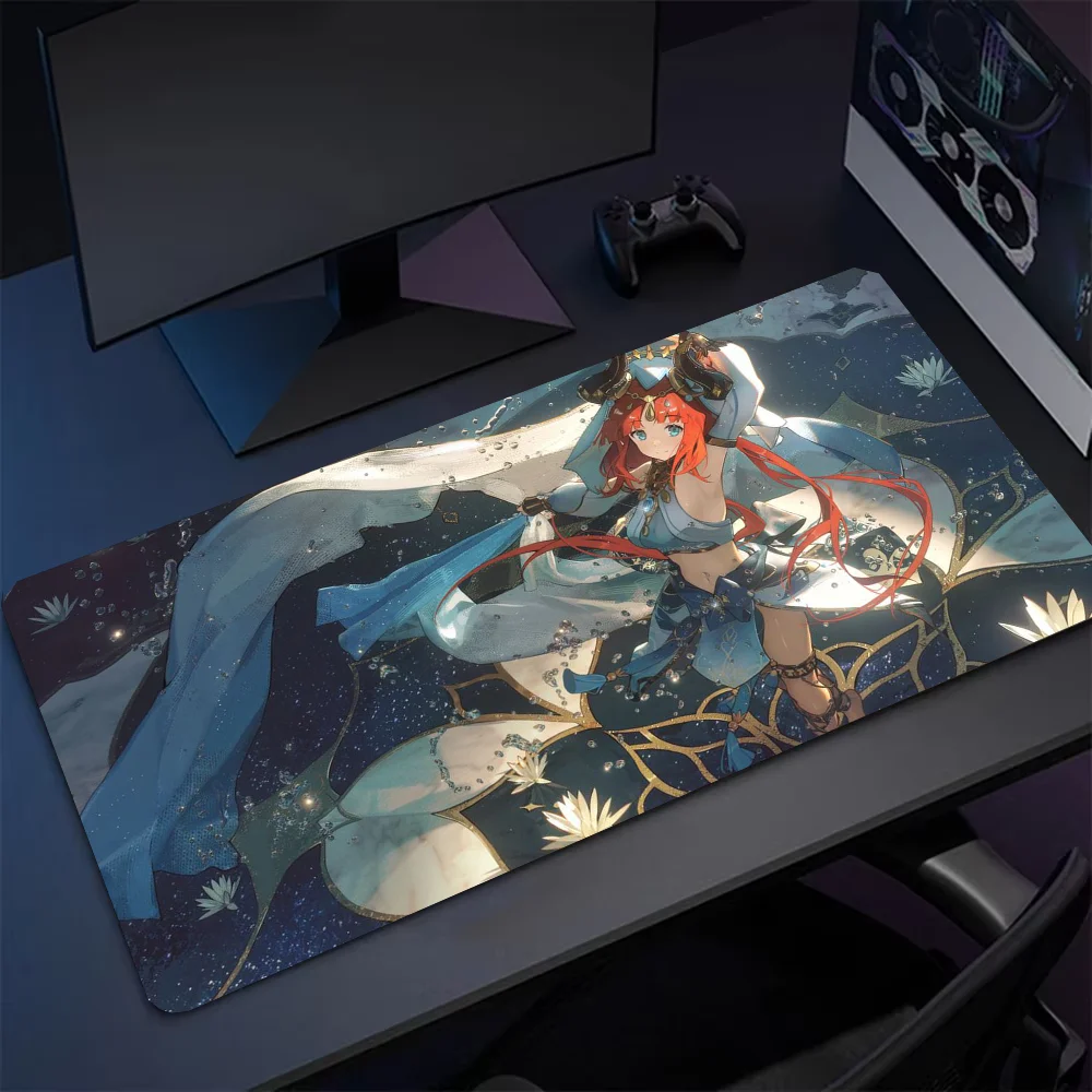 G-Genshin I-Impact N-Nilou Anime Non-slip Mouse Pad Suitable For Office Computers Laptops E-sports Game Desk Mats XXL Keyboard