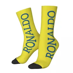 Al Nassr Ronaldos Football Unisex Winter Socks Warm Happy Socks Street Style Crazy Sock