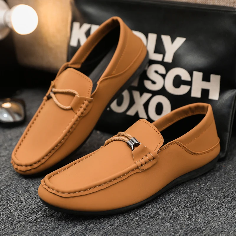 

YRZL 2025 Summer Shoes Men Breathable Lightweight Loafers Mens Casual Shoes Non Slip Driving Shoes Comfortable Big Size 39-46
