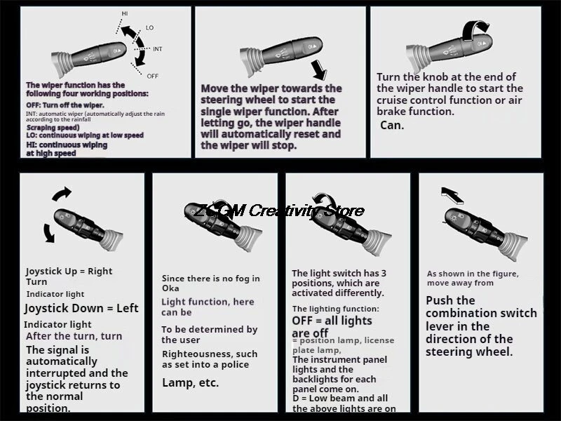 Racing Simulator Steering Wheel Key start Turn Signal Wiper Adapter For Simagic Alpha/Alpha mini Headlight Switch For ETS2 ATS