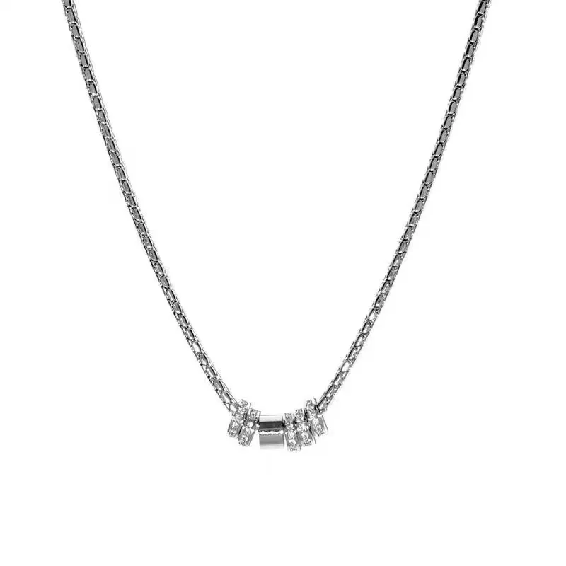 

Dainty Crystal Hoop Choker, Unisex Everyday Luxury Necklace, Modern Gift for Boyfriend/Girlfriend, Anniversary Valentine's Prese