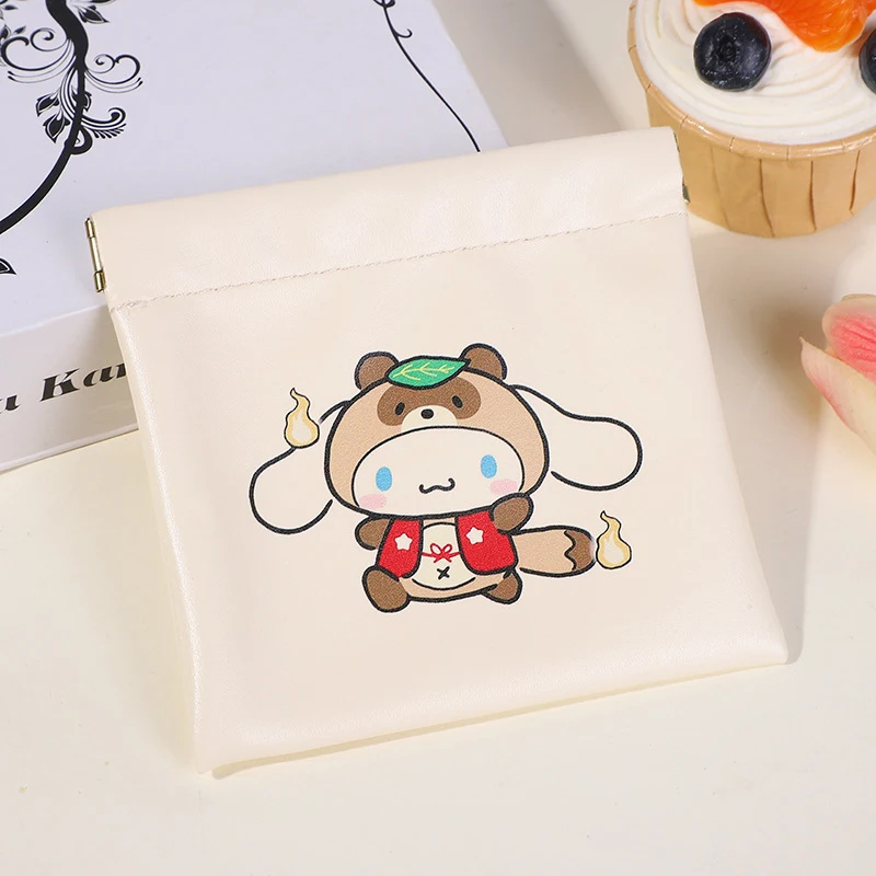 Women's Cartoon Sanrio Hello Kitty Melody Cinnamoroll Shopping Bag Small Polyester Eco-friendly Cute Foldable Storage Bag