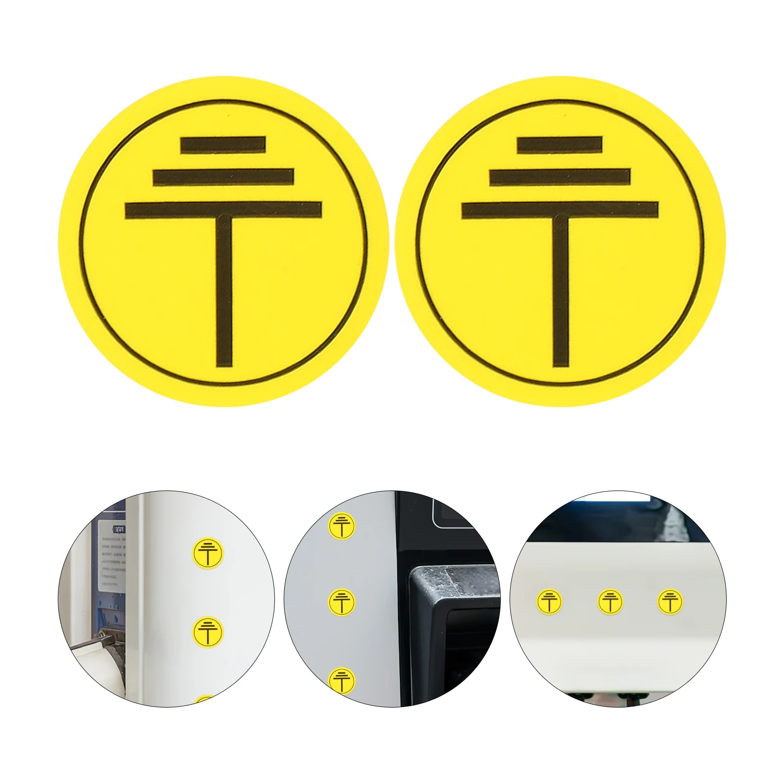 400Pcs High Visibility Caution Electrical Stickers Warning Labels Safe Usage Electric Stickers for Areas