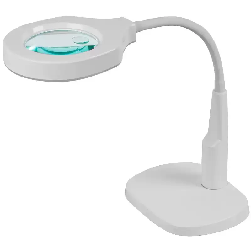 Desktop LED Magnifier with Stand 3X Magnification Lens for Reading Circuit Repair Detailed Work High Clarity Optical Lens