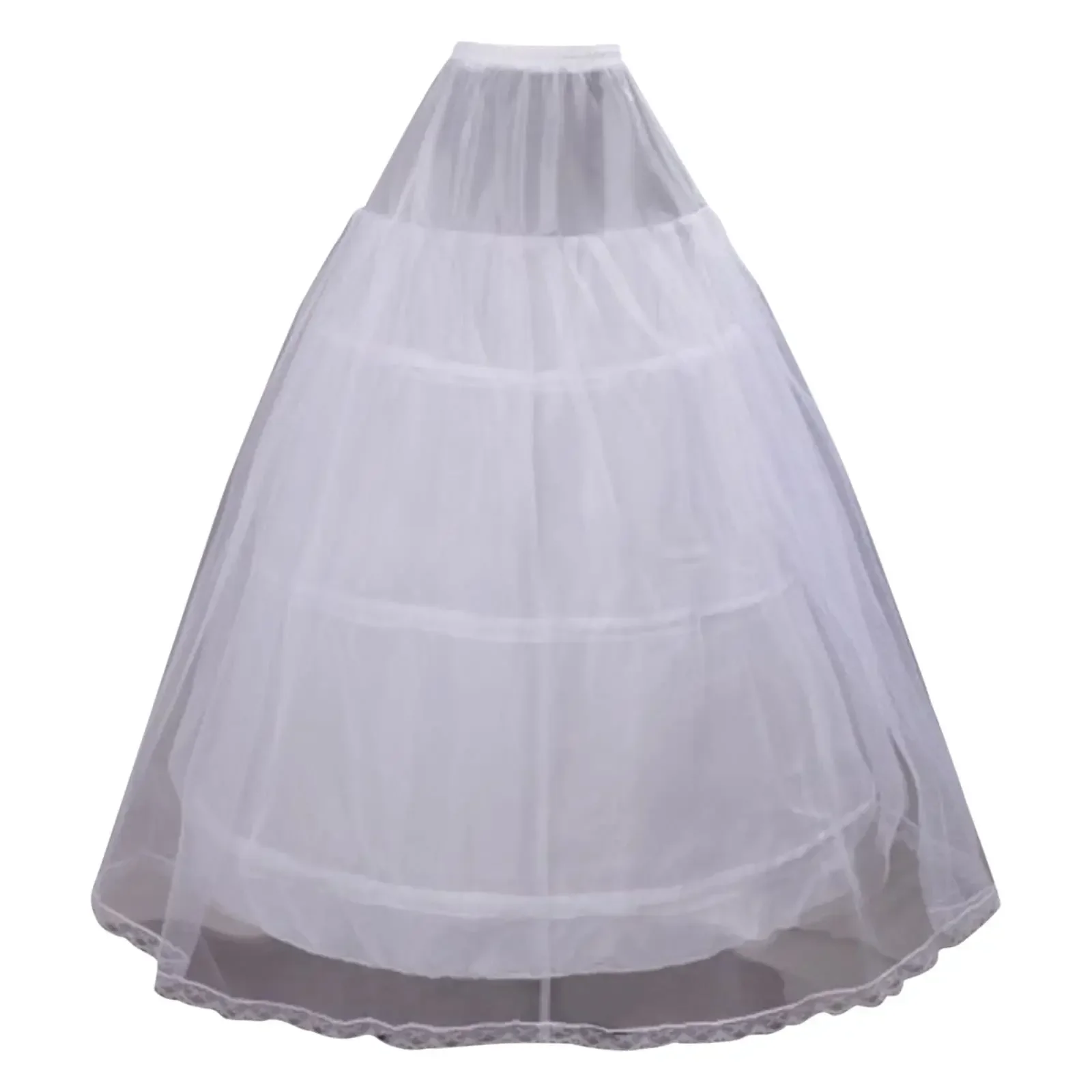 High Waist Skirt for Wedding Slip Gown Shape 3 Hoop Underskirt Petticoat Plus Size Floral