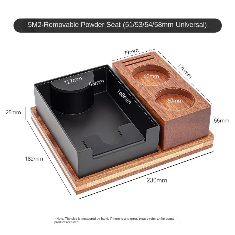 

Removable coffee solid wood pressing seat, filling seat with slag box, Italian coffee machine matching