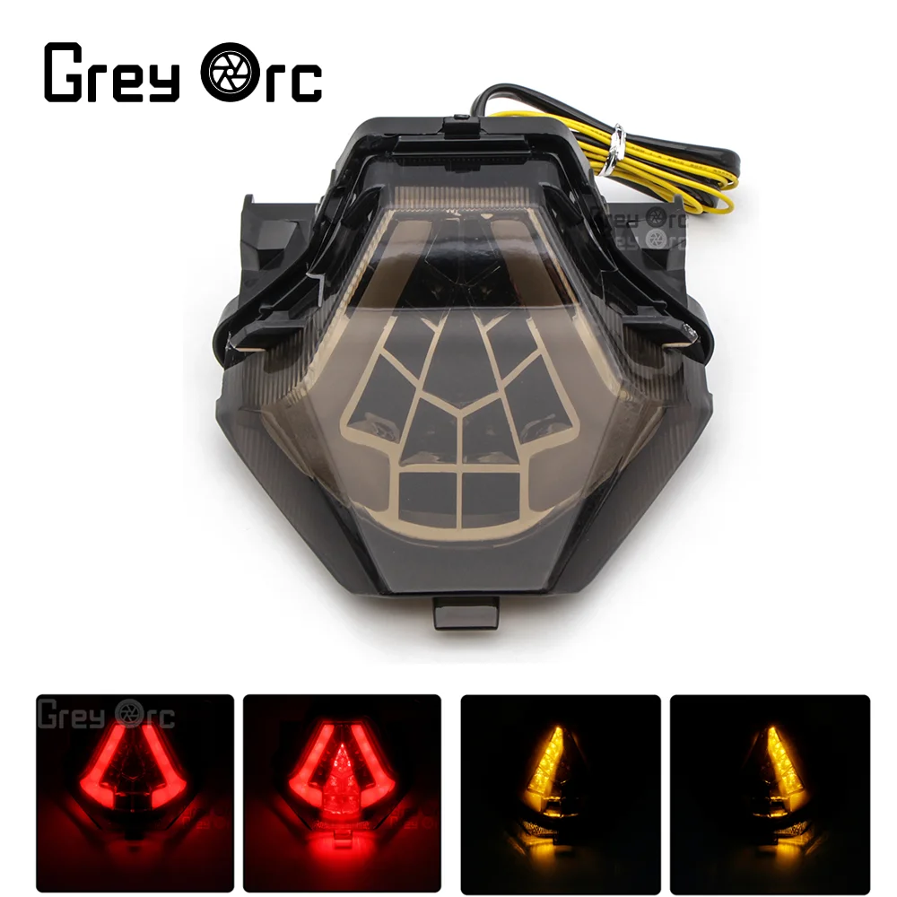 

Мотоциклетный светодиодный задний фонарь, интегрированный сигнал поворота тормоза для YAMAHA YZF R25 R3 MT 25 MT 03 MT 07 FZ07, аксессуары