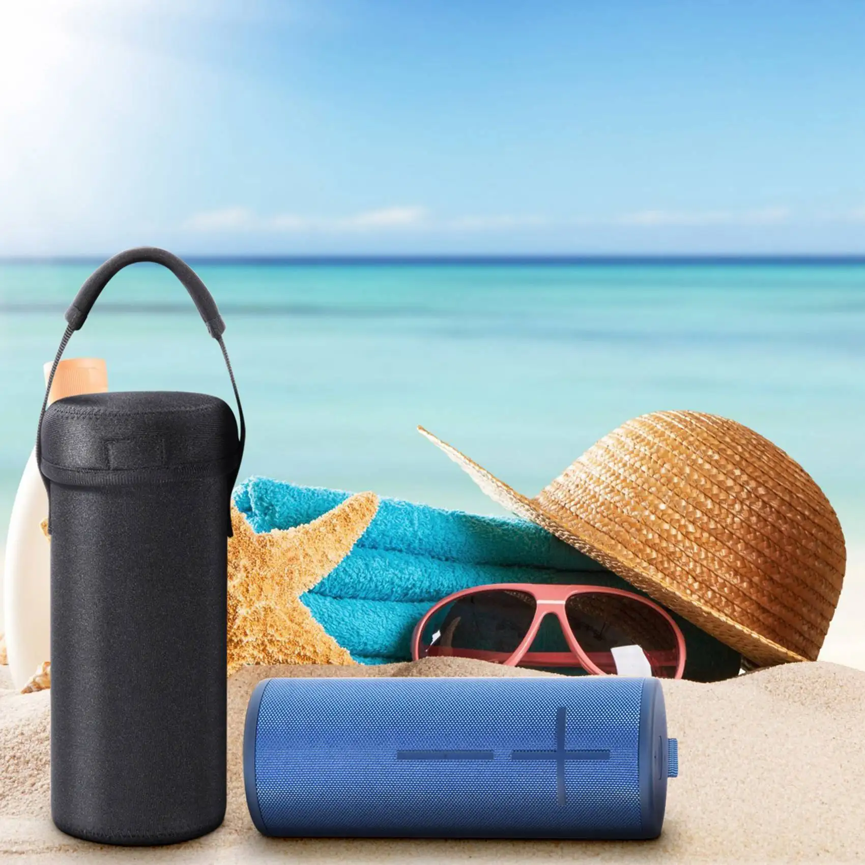 Reliable-Portable Speaker Case for UE Boom 3 Outdoor Carrying Thick Protective Bag Pouch-ABDQ