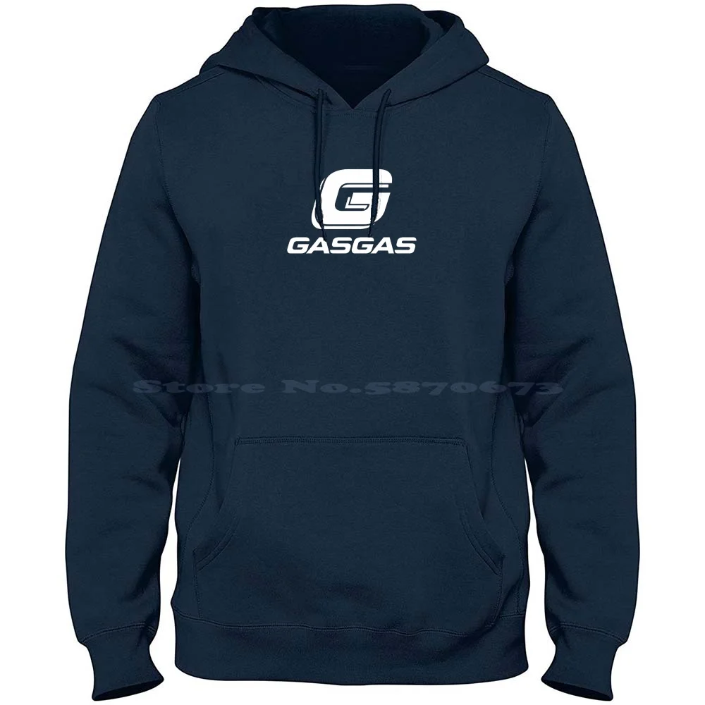 White Logo Script Motorcycles 100% Cotton Hoodie Gasgas Logo Company Gasgas Spain Gasgas Trail Motorcycles Stuff Race