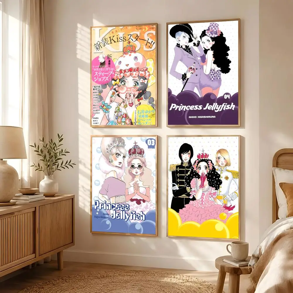 Anime Kuragehime Poster Poster All-match HD Waterproof Self-Adhesive Wall Art Sticker For Home Bedroom