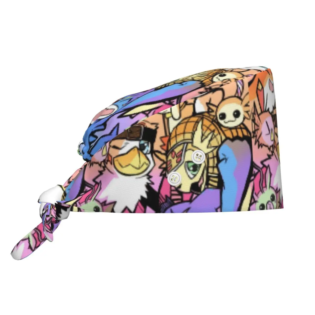 

Медицинская шапочка Digimones Adventure Anime с кнопкой, удобная, унисекс, для медсестер и хирургов