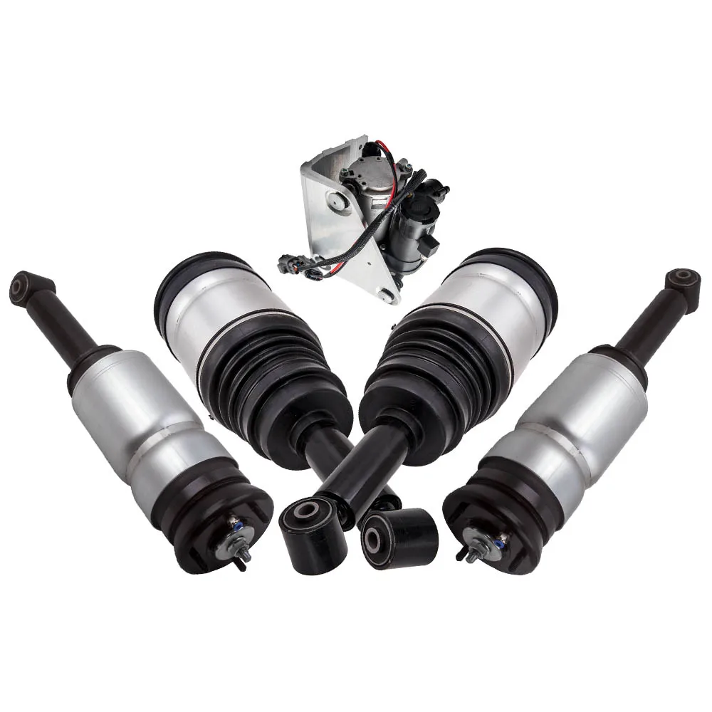 5PC Front Rear Air Shock Suspension Compressor Kit For Range Rover Sport L320 For Land Rover Discovery LR4 2010-2014 LR4 LR3 3 4