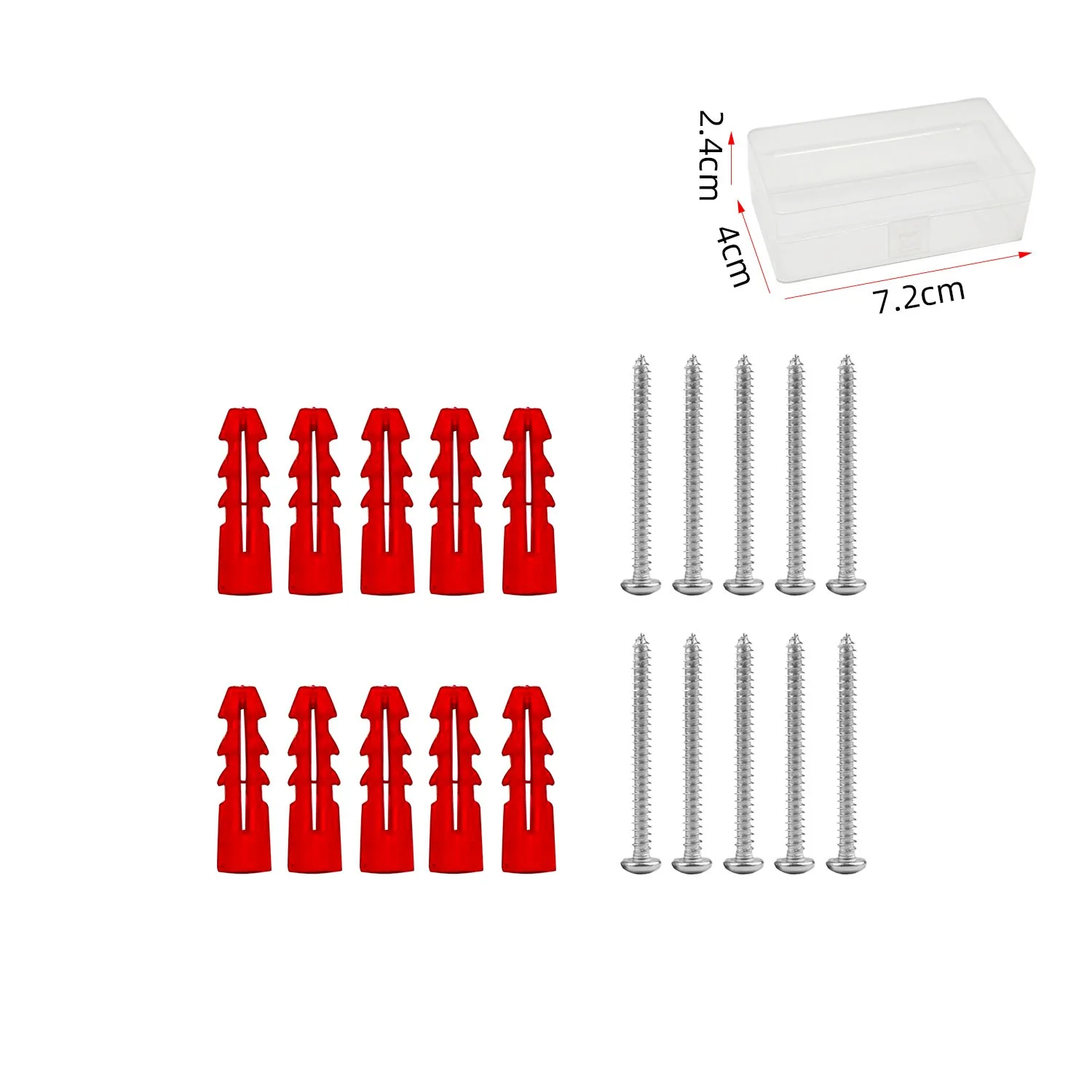 10pcs/set Expansion Screws Drywall Anchor Screw Assortment Kit Self-Tapping Screw For Home Improvement