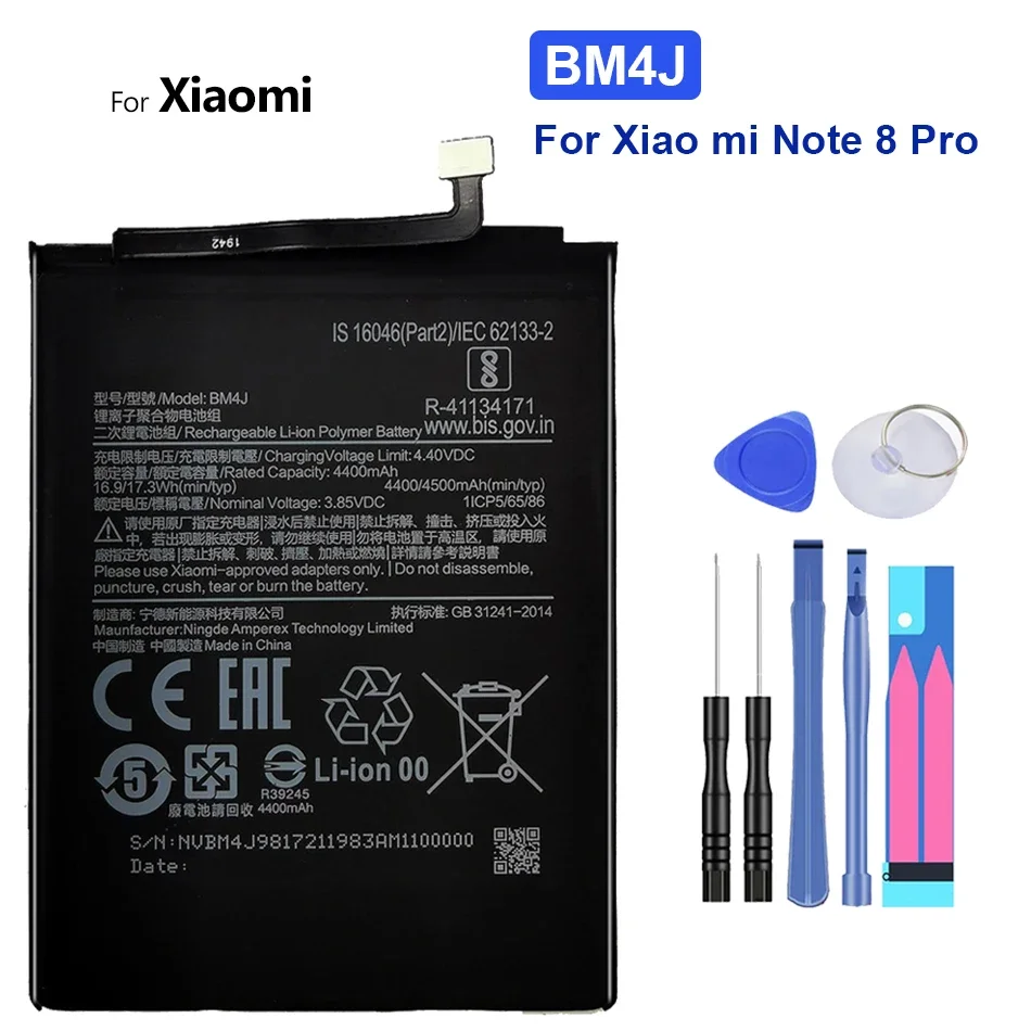 Mobile Phone Battery For Xiaomi Redmi Hongmi MI Note 2 3 4 4X 5A 5X 6 7 8 8T 9 9S 9T 10 10X 4G 5G CCP Pro Lite Batteries