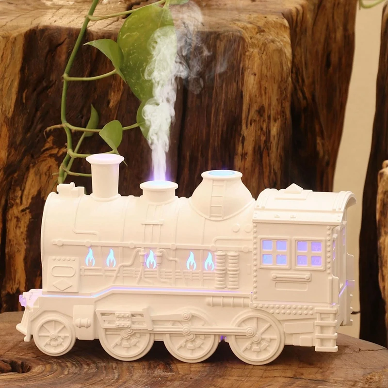 Train Aromatherapy Diffusers Air Humidifier Mist Maker Fragrance Essential Oil Retro Diffuser Remote Control