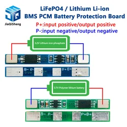 1/5/10PCS 1S 3.2V 3.7V 3A LiFePO4 / Lithium Li-ion BMS PCM Battery Protection Board Pcm For 18650 32650 Battery Packs