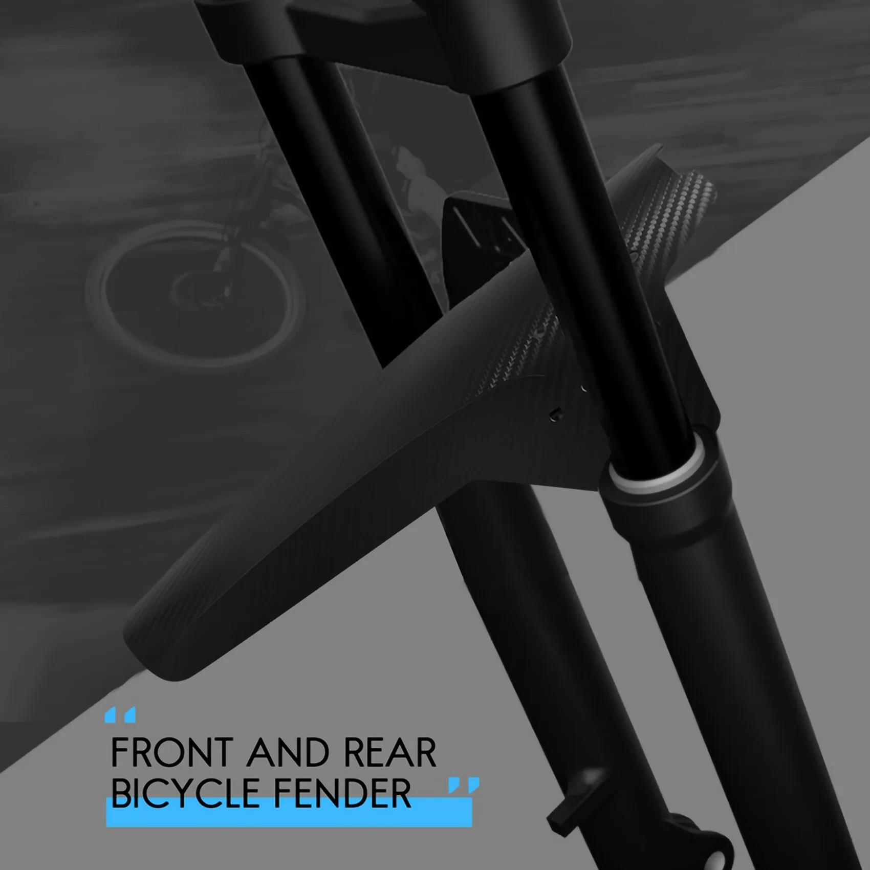 2Pcs Mountain Bike Fender, Front and Rear MTB Mud Guard, Adjustable Fenders Fits 26 Inch, 27.5 Inch, 29 Inch Size Bike