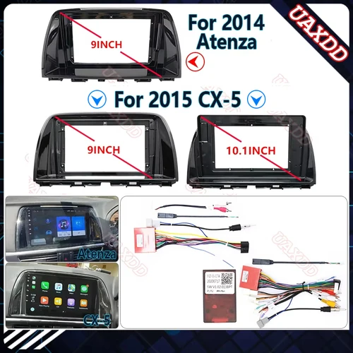 Para Mazda 2014-2015 CX-5 Atenza 9-10,1 pulgadas Radio de coche Android pantalla de audio estéreo reproductor de vídeo multimedia marco de arnés de navegación