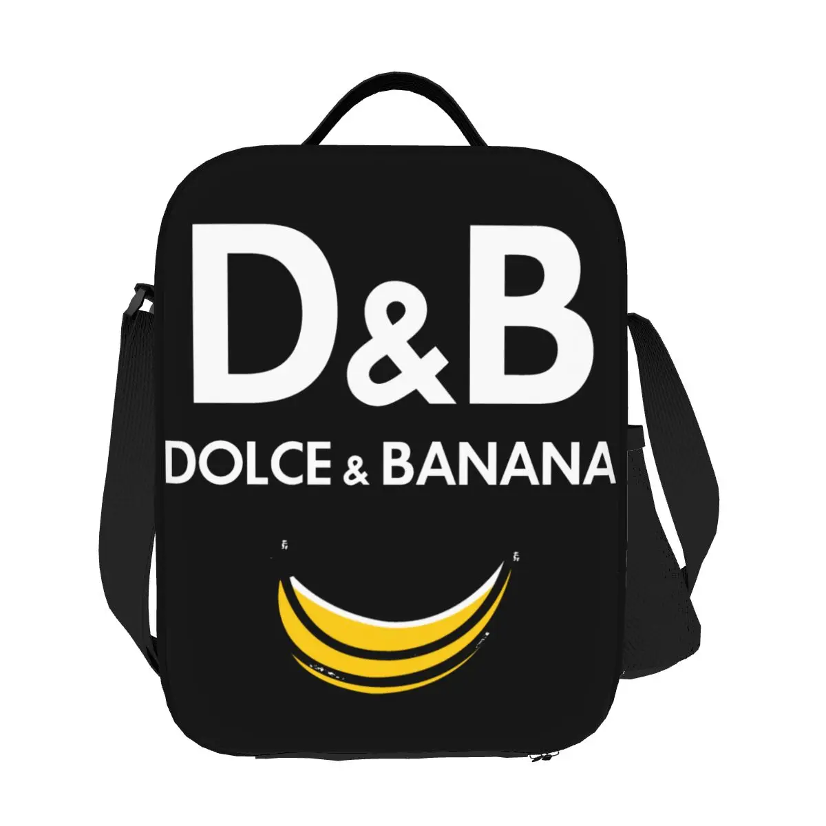 Dolce Banana Thermal Insulated Lunch Bag Women Portable Lunch Container for School Storage Bento Food Box