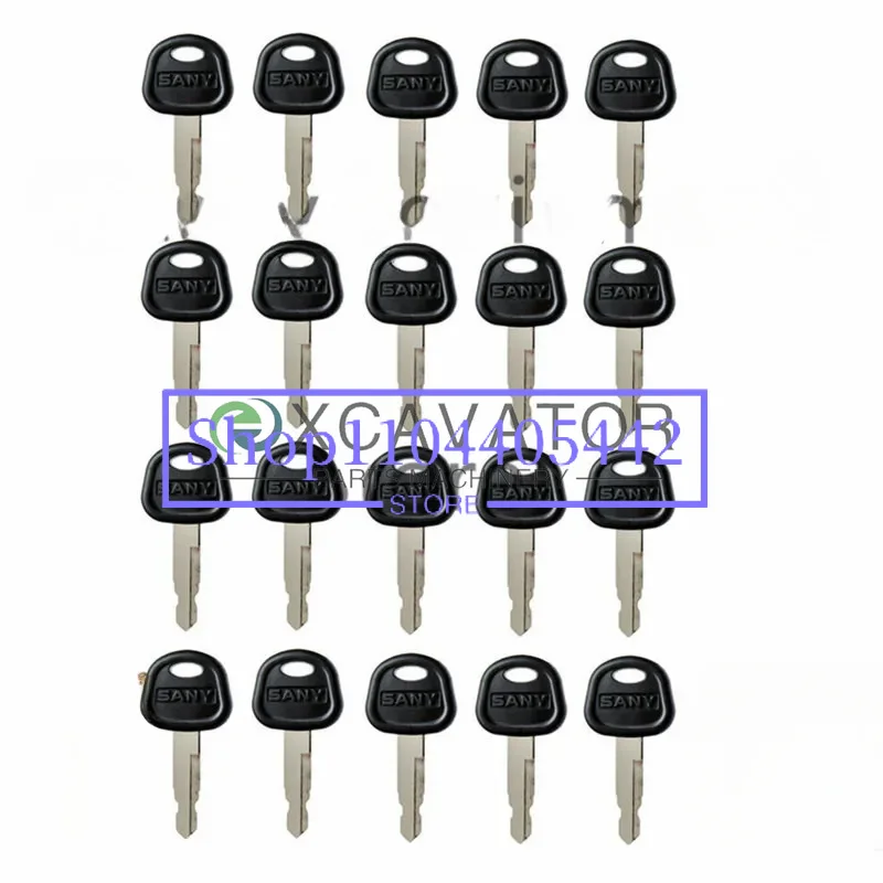 20pcs Ignition Keys For Sany Excavator Bulldozer Loader Heavy Equipment key