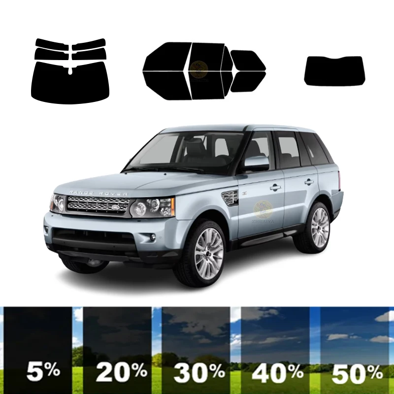 precut Removable Window Tint Film For Car 100% UVR Heat Insulation Carbon ﻿For LAND ROVER RANGE ROVER 4 DR SUV 2003-2012