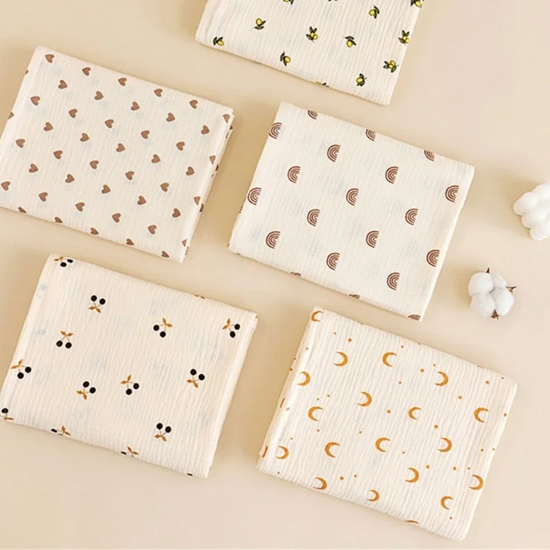 100*100cm Baby Blanket Cotton Baby Stroller Cover Gauze Newborn Blanket Bath Towel Baby Wrinkle Resistant Cloth Toddler Blanket