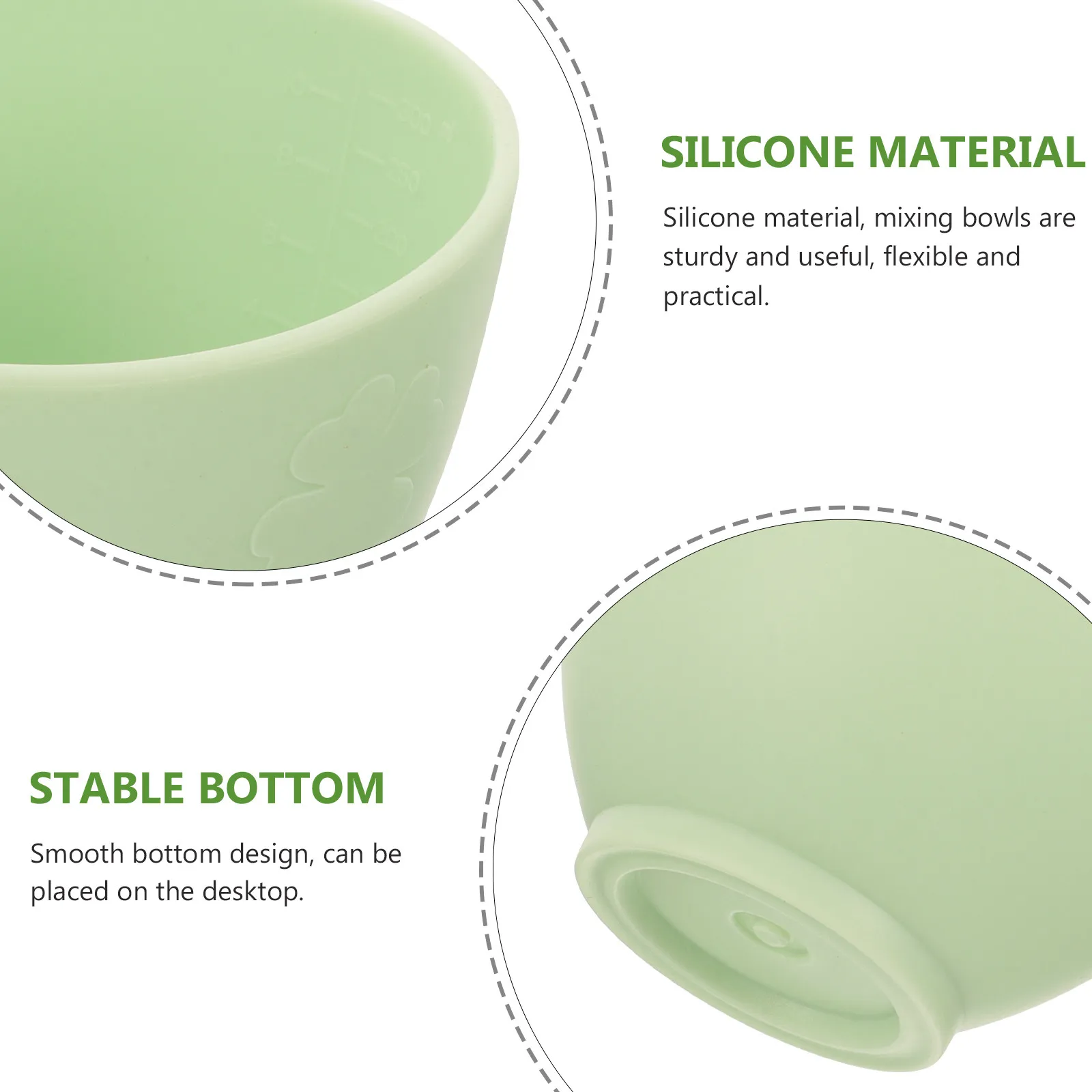 1Set Facial Mask Bowl Stick Set Smooth Surface DIY Mask Mixing Tool Portable Beauty Salon Supplies Beauty Mixing Bowl - view 6