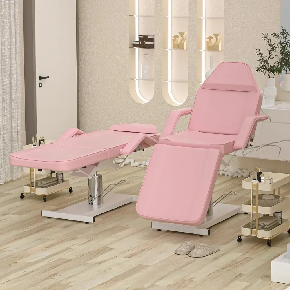 Y  degree rotating hydraulic hydrotherapy bed table, beautician facial chair extension bed, tattoo table, customer tattoo chair