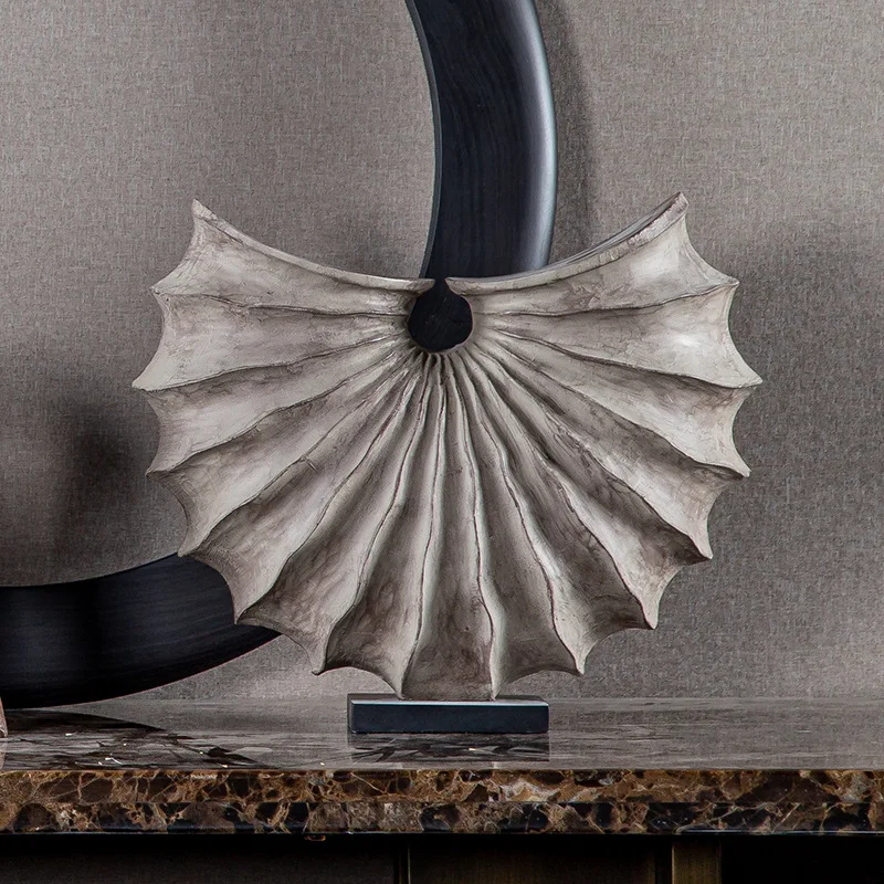 

Creative Conch Ring Shape, Medium Ancient Wabi Sabi Style Imitation Wood Resin, Home Decoration Crafts, Desktop Ornaments