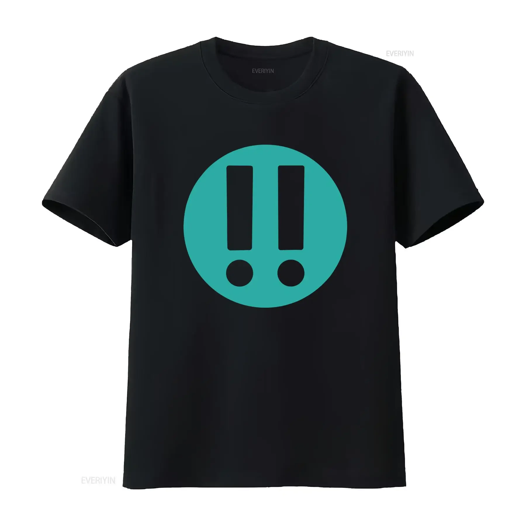 Exclamation Mark Print Men's T Shirt Casual Summer  vintage Washed Top For Everyday Wear Versatile Stylish graphic Comfortable