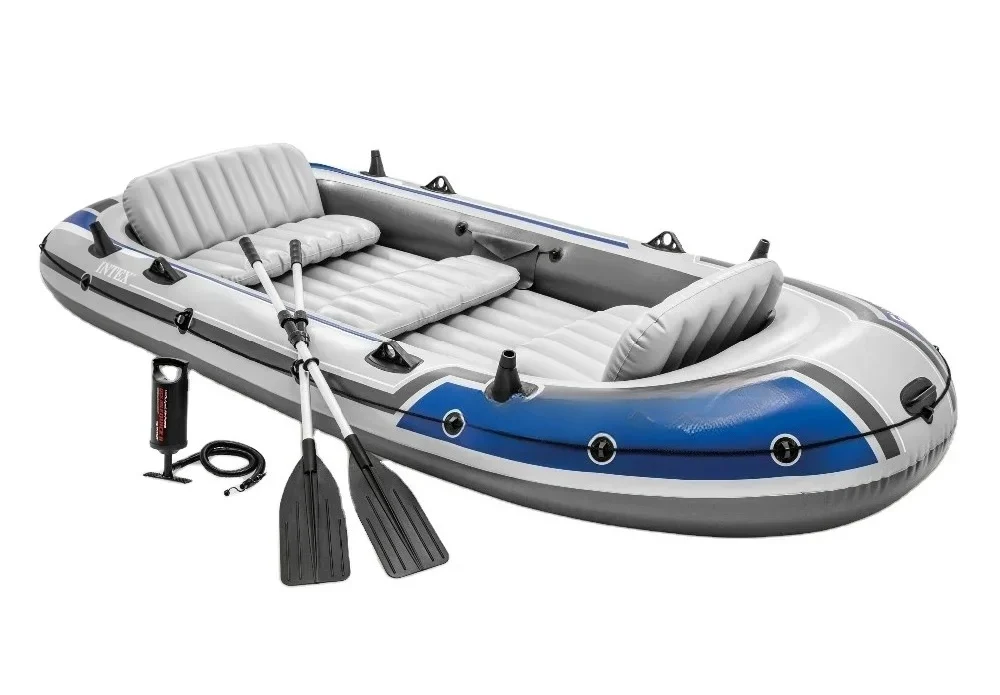 68325  excursion 5 set hot sale fishing kayak 5 Person Inflatable Boat With 5 Seats Ocean Kayak