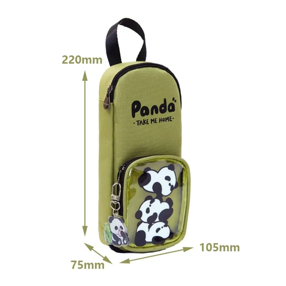 Panda Pen Bag Portable Schoolbag Type Large Capacity Pencil Case Waterproof Cosmetic Bag Boys/Girls