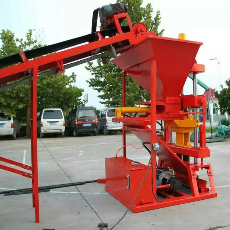 Semi-auto diesel engine block and brick making machine hydraulic press brick machine