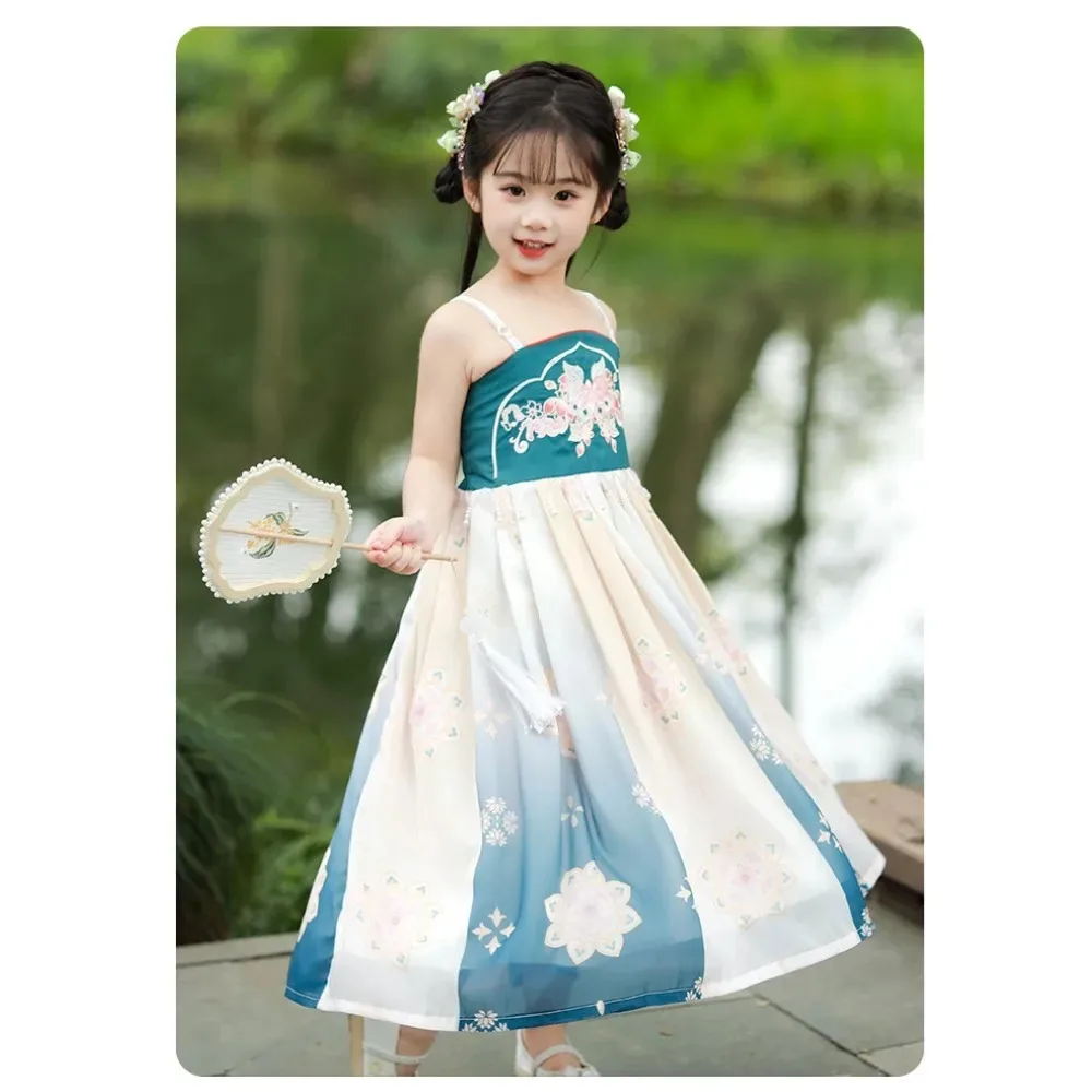 Fairy Kids Clothes Vintage Elegant Chinese Hanfu Girl Dress Cosplay Stage Performance Costumes Dance Wear Children Clothing