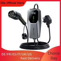 VDL EC11 Electric Car Charger, 3.6KW EV Charger Type 2, Adjustable Current 6/8/10/13/16A, IP65 Single-Phase Charging Station