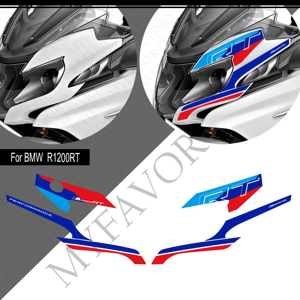 Tank Pad Stickers Fairing Fender Trunk Luggage Cases Protector Grips Kit Knee Decals For BMW R1200RT R 1200 RT 2022 2023 2024