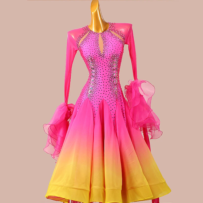 Modern Dance Dress  Standard Ballroom Dance Dress Women Tango Dress Waltz Competition Performance Costumes Ballroom Dress